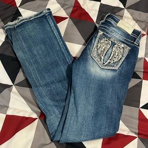 Miss Me Angel Wing Jeans , Buckle,